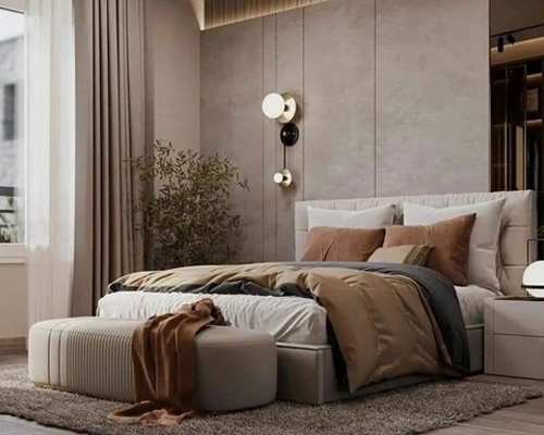 BED BACK WALL DESIGNS interior design concept