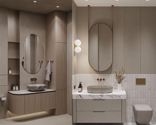 Bathroom Area interior design concept