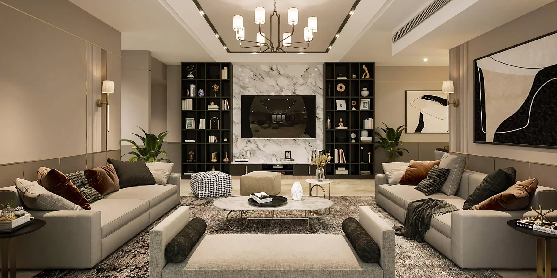 LIVING ROOM - Furniture concepts interior design concept